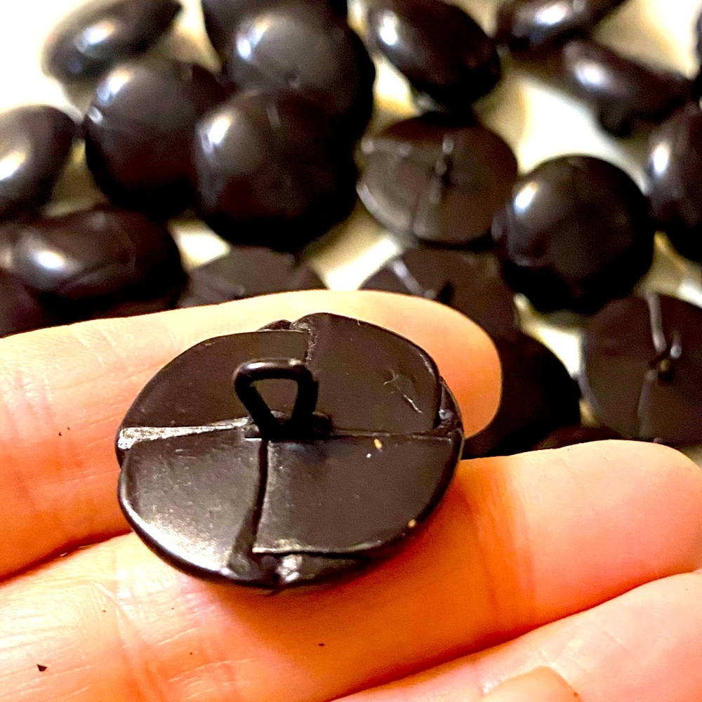 NEW PACKAGE of 50 Buttons, Dark Brown, Made in Jamaica - Picture 3 of 3